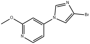 4-Bromo-1-(2-methoxy-4-pyridyl)imidazole 结构式