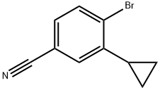 4-溴-3-环丙基苄腈 结构式
