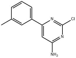 2-Chloro-4-amino-6-(3-tolyl)pyrimidine 结构式