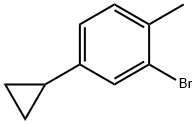 2-bromo-4-cyclopropyl-1-methylbenzene 结构式