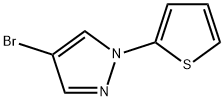 4-Bromo-1-(2-thienyl)pyrazole 结构式