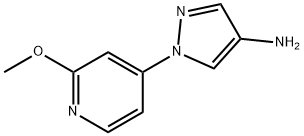 4-Amino-1-(2-methoxy-4-pyridyl)pyrazole 结构式