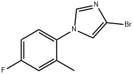 4-Bromo-1-(2-methyl-4-fluorophenyl)imidazole 结构式