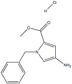 4-氨基-1-苄基-1H-吡咯-2-羧酸甲酯盐酸盐 结构式