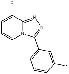 8-Chloro-3-(3-fluorophenyl)-1,2,4-triazolo[4,3-a]pyridine 结构式