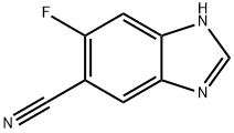 6-fluoro-3H-benzo[d]imidazole-5-carbonitrile 结构式