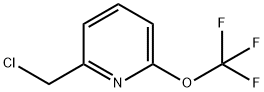 Pyridine, 2-(chloromethyl)-6-(trifluoromethoxy)- 结构式
