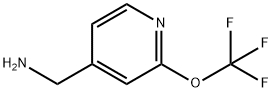 (2-(三氟甲氧基)吡啶-4-基)甲胺 结构式