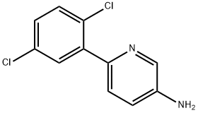 6-(2,5-Dichlorophenyl)pyridin-3-amine 结构式