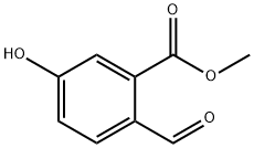 2-甲酰基-5-羟基苯甲酸甲酯 结构式