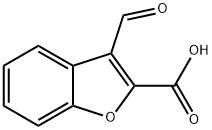 3-formyl-1-benzofuran-2-carboxylic acid 结构式