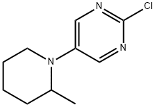 2-Chloro-5-(2-methylpiperidin-1-yl)pyrimidine 结构式