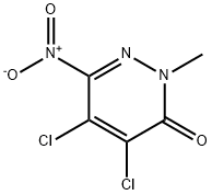 4,5-DICHLORO-2-METHYL-6-NITRO-2,3-DIHYDROPYRIDAZIN-3-ONE 结构式