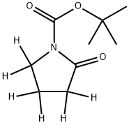 tert-butyl 2-oxopyrrolidine-1-carboxylate-3,3,4,4,5,5-d6 结构式