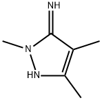 2,4,5-三甲基-2,3-二氢-1H-吡唑-3-亚胺 结构式