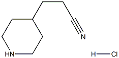 3-(哌啶-4-基)丙腈盐酸盐 结构式