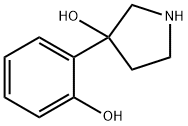 3-Pyrrolidinol, 3-(2-hydroxyphenyl)- 结构式