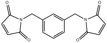 1,1'-(benzene-1,3-diyldimethanediyl)bis(1H-pyrrole-2,5-dione) 结构式