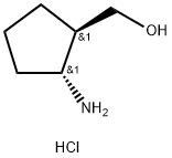 trans-(2-Amino-cyclopentyl)-methanol hydrochloride 结构式