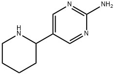 5-(piperidin-2-yl)pyrimidin-2-amine 结构式