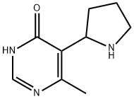 6-methyl-5-(pyrrolidin-2-yl)pyrimidin-4-ol 结构式