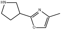 4-methyl-2-(pyrrolidin-3-yl)-1,3-oxazole 结构式
