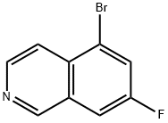 5-溴-7-氟异喹啉 结构式