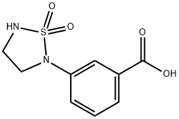 Benzoic acid, 3-(1,1-dioxido-1,2,5-thiadiazolidin-2-yl)- 结构式