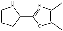 4,5-dimethyl-2-(pyrrolidin-2-yl)-1,3-oxazole 结构式