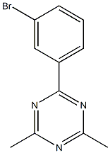 2-(3-溴苯基)-4,6-二甲基-1,3,5-三嗪 结构式
