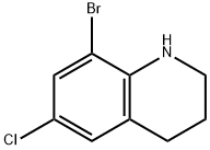 8-溴-6-氯-1,2,3,4-四氢喹啉 结构式