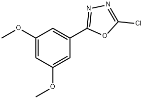 2-chloro-5-(3,5-dimethoxyphenyl)-1,3,4-oxadiazole 结构式