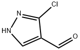 1H-Pyrazole-4-carboxaldehyde, 3-chloro- 结构式