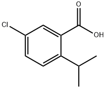 5-氯-2-异丙基苯甲酸 结构式