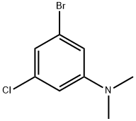 3-Bromo-5-chloro-N,N-dimethylaniline 结构式