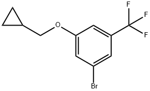 1-溴-3-(环丙基甲氧基)-5-(三氟甲基)苯 结构式