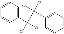 (1,1,2,2-tetrachloro-2-phenylethyl)benzene 结构式