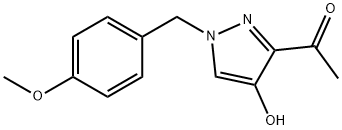 1-(4-HYDROXY-1-(4-METHOXYBENZYL)-1H-PYRAZOL-3-YL)ETHANONE 结构式