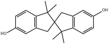 3,3,3',3'-四甲基-1,1'-螺二(茚满)-6,6'-二醇 结构式
