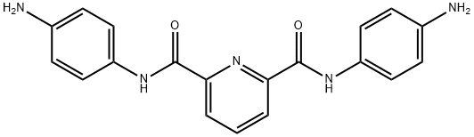 N2,N6-bis(4-aminophenyl)pyridine-2,6-dicarboxamide 结构式