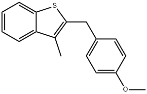 Benzo[b]thiophene, 2-[(4-methoxyphenyl)methyl]-3-methyl- 结构式