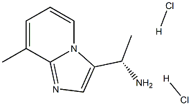(S)-1-(8-甲基咪唑[1,2-A]吡啶-3-基)乙胺二盐酸盐 结构式