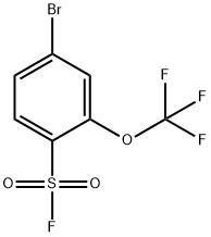 4-BROMO-2-(TRIFLUOROMETHOXY)BENZENESULFONYL FLUORIDE 结构式