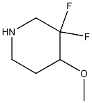 3,3-difluoro-4-methoxypiperidine 结构式