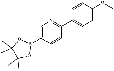 2-(4-Methoxyphenyl)pyridine-5-boronic acid pinacol ester 结构式