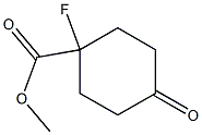 1-氟-4-氧代环己烷-1-甲酸甲酯 结构式