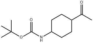 N-BOC-4-ACETYLCYCLOHEXYLAMINE 结构式