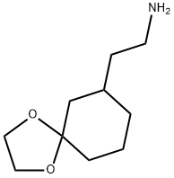 2-(1,4-DIOXASPIRO[4.5]DECAN-7-YL)ETHAN-1-AMINE 结构式