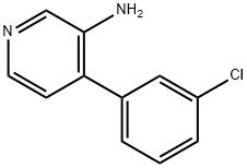 4-(3-氯苯基)吡啶-3-胺 结构式