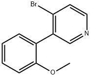 4-Bromo-3-(2-methoxyphenyl)pyridine 结构式